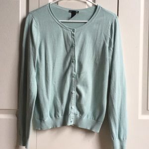 Light green cardigan